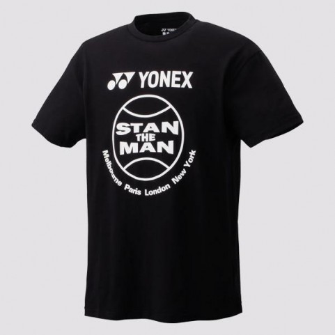 Yonex 16295EX Unisex "Stan the Man" T Shirt (Black or Red) 