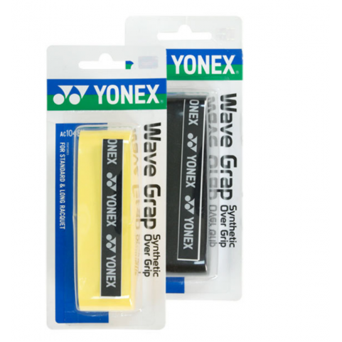 Yonex Wave Grap Synthetic Tennis Overgrip (Black/Yellow)