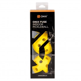 Onix Fuse Indoor Pickleball 3 Pack - Yellow 