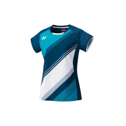 Yonex 18 F/W Women's Badminton Round T-Shirts Turquoise Clothing Racket 83TS016F 