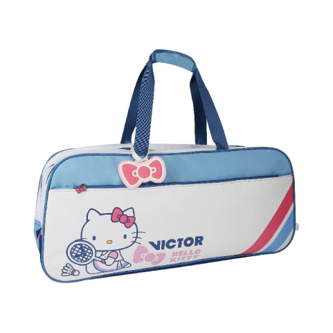 Victor X Hello Kitty Rectangular Racket Bag [White/Nautical Blue] Ltd Edition BR-RKT AF