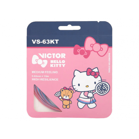 Victor X Hello Kitty VS-63KT Badminton Strings [Pink/Blue] Limited Edition