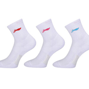 Lining Badminton Socks 3PK [WHITE]