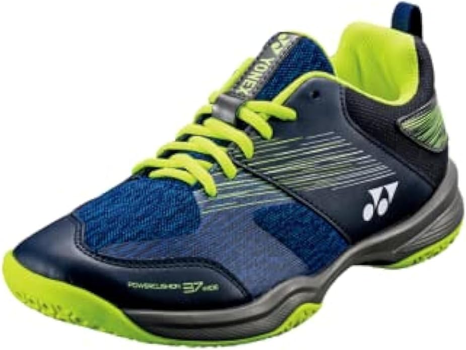 YONEX Power Cushion 37 Wide Men's Indoor Court Shoe (Navy/Yellow)
