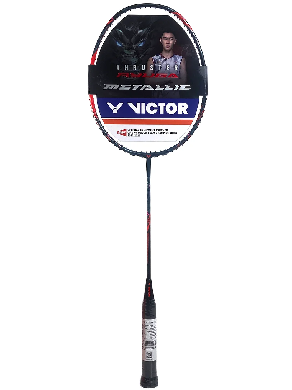 Victor Thruster RYUGA Metallic C Unstrung Black/Red - 4U