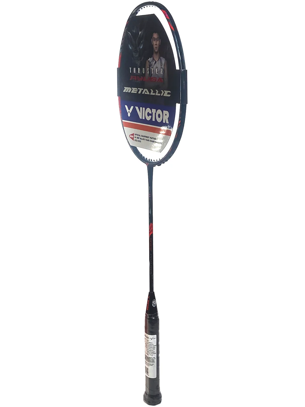 Victor Thruster RYUGA Metallic C Unstrung Black/Red - 4U - Image 2