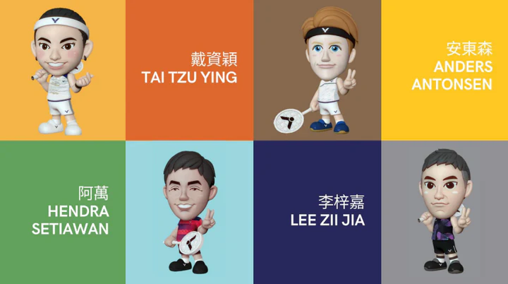 Victor Team Player Figures - Image 2