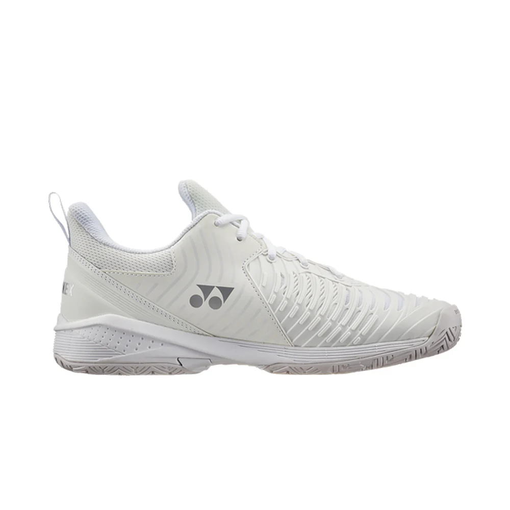 YONEX Power Cushion Sonicage 3 White & Silver Women's Tennis Shoes
